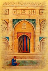 S. A. Noory, 24 x 36 Inch, Acrylic on Canvas, Cityscape Painting, AC-SAN-250 S. A. Noory, 24 x 36 Inch, Acrylic on Canvas, Cityscape Painting, AC-SAN-250